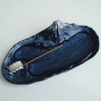 Mt Fuji - Incense Holder blue