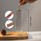 CEREMONY Wooden Incense Holder with Glass Ash Catcher