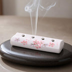 Reclining incense tray (large) cherry flower pattern
